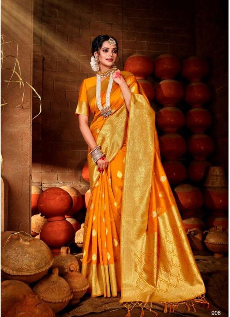 SHRUTI TEXTILE PRERNA Fancy Latest Designer Festive Wear Printed Heavy Silk Saree Collection